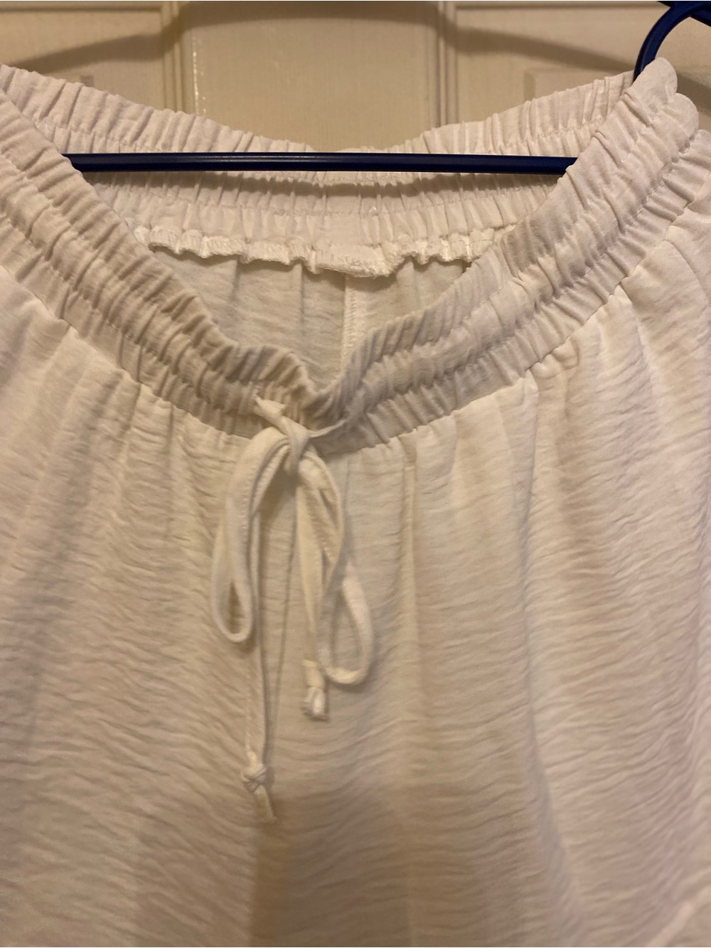 Amazon White Ruffle-Hem Drawstring Skort - Picture 5 of 8